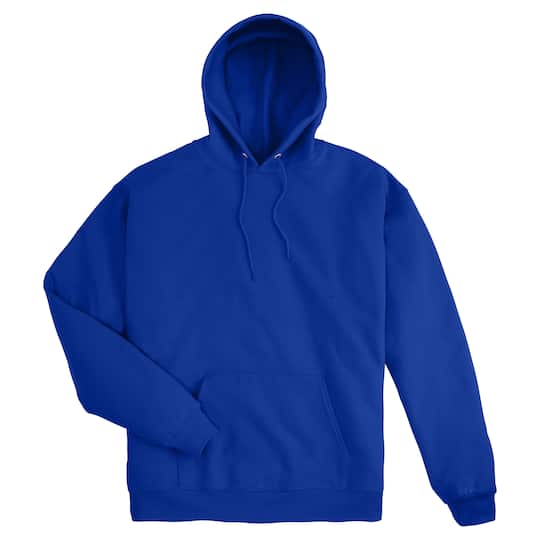 Hanes EcoSmart Men's Fleece Hoodie (Big & Tall Sizes Available) Deep Royal L